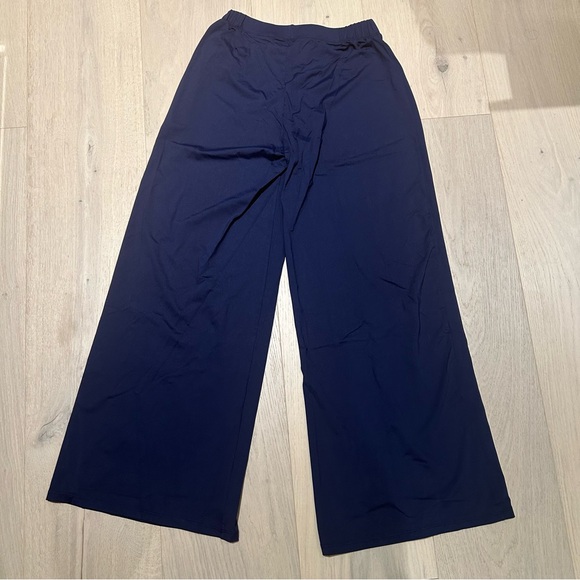 NWOT Wide Leg Pants Trio - Brown, Navy, Pink - Picture 7 of 10